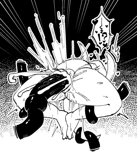 濃厚媚薬精液の塊を吐き出される仔竜!! 