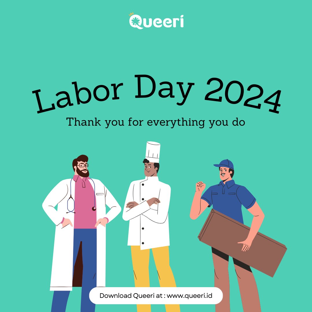 Cheers to your hard work this Labor Day! Take a break and revel in the joy! 🥂 #Queeri #Queeri_vote