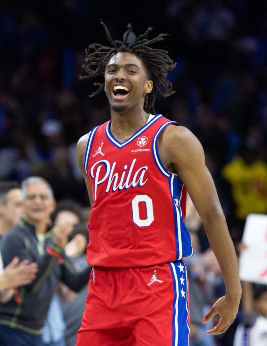 Tyrese Maxey channeled his inner Reggie Miller at the garden tonight