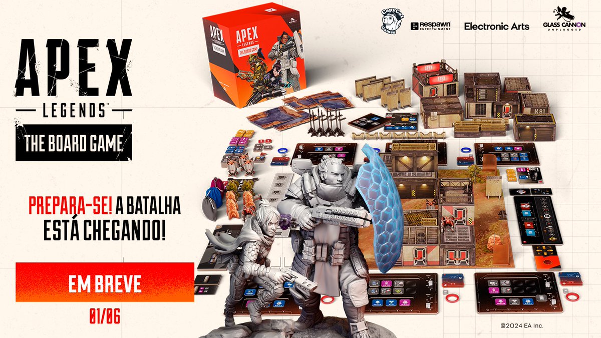 CapyCatGames's tweet photo. PREPARE-SE PARA A BATALHA!

O Boardgame Apex Legends™ chegará em breve no Brasil pela CapyCat Games! 

Já entra no catarse e se inscreva para não perder o lançamento!

https://t.co/vir7aCVYII

#apex #apexlegends #boardgames #boardgame #games https://t.co/rWeMqsWO0I