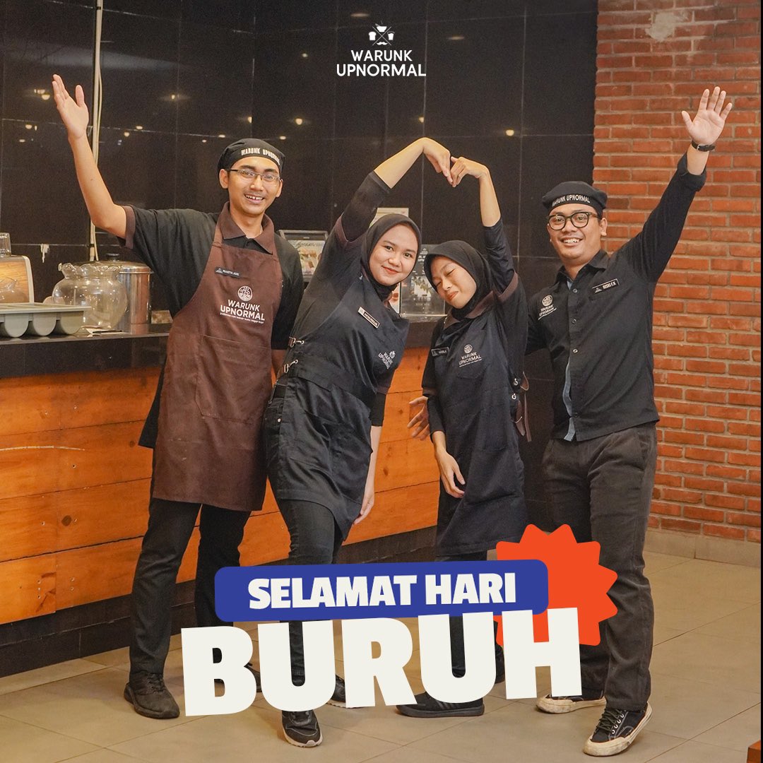 Applause sebesar-besarnya untuk seluruh buruh di Indonesia!

Terima kasih ya buat perjuangan dan kerja kerasnya yang gak pernah kenal lelah. Selamat Hari Buruh! ☺️✊

#WarunkUpnormal
#KebersamaanDiUpnormal