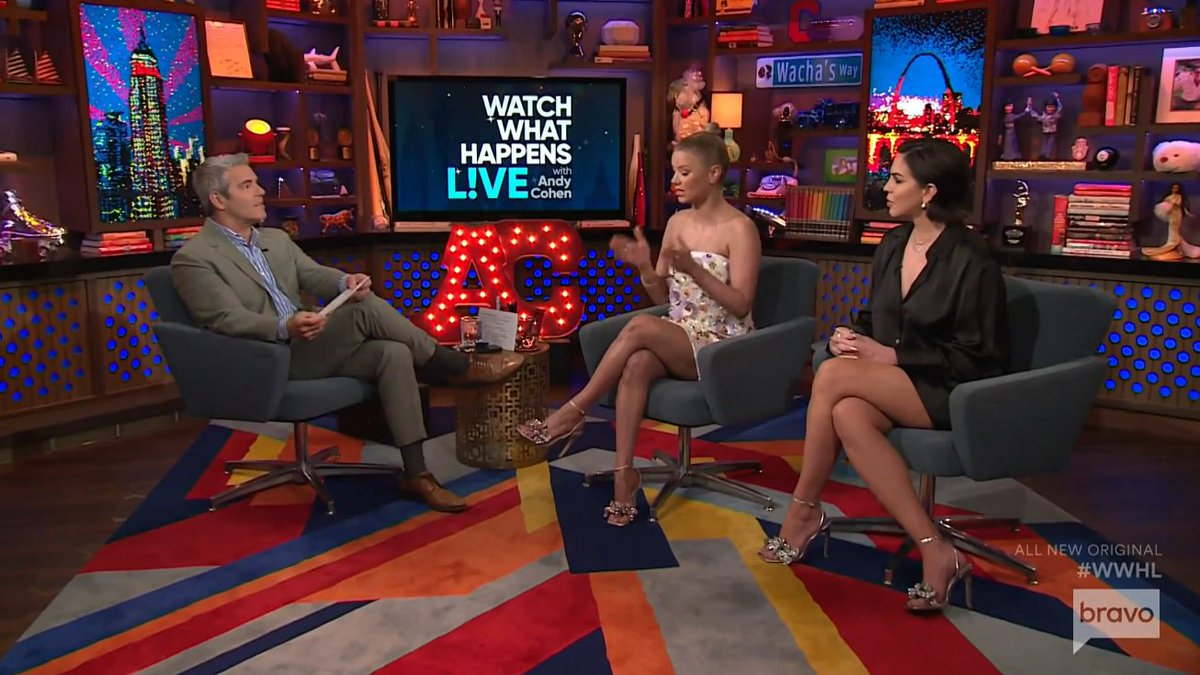 Let me translate this exchange since it was thick with some old school passive aggression:

ANDY: 'You should have watched the show before the reunion.'

ARIANA: 'Yeah I was on Broadway dude give me a fucking break.'

ANDY: 😢😢😢
#PumpRules #WWHL