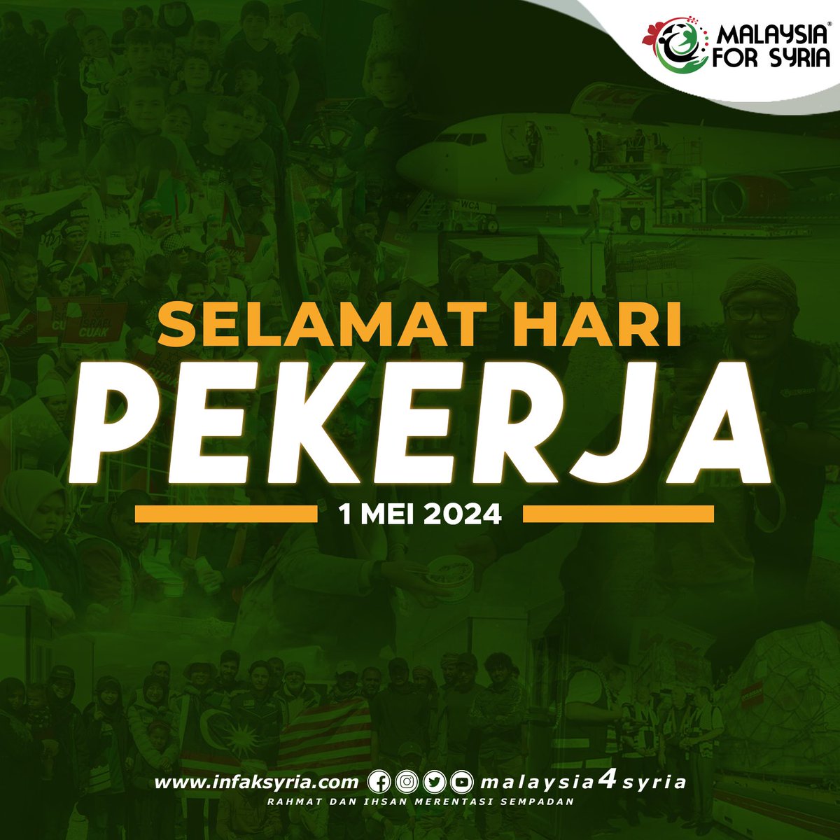 Setiap pekerjaan mempunyai likunya, 
Tetap memilih bangkit &amp; cekal dalam mengerjakan ia,
Terima kasih wahai 𝗪𝗜𝗥𝗔 𝗡𝗘𝗚𝗔𝗥𝗔,
Kerana khidmat 𝗞𝗔𝗟𝗜𝗔𝗡 memberi makna besar bagi penghuni alam semesta.

𝐒𝐄𝐋𝐀𝐌𝐀𝐓 𝐇𝐀𝐑𝐈 𝐏𝐄𝐊𝐄𝐑𝐉𝐀 𝐒𝐄𝐃𝐔𝐍𝐈𝐀❤️

#LabourDay2024