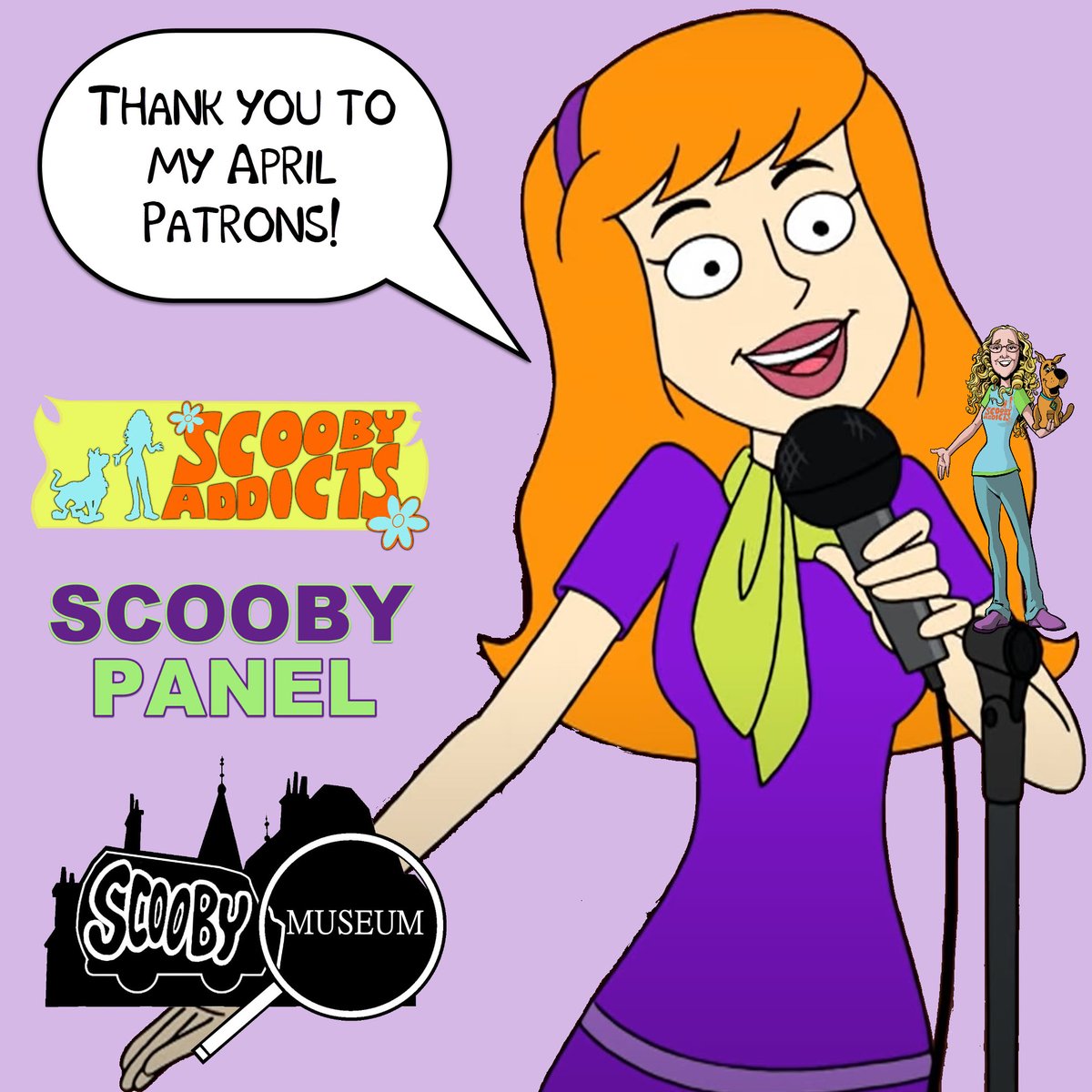 A huge THANK YOU to my April supporters on Patreon! I appreciate your support! 💜 Julie Rozen Ross from scoobyfan.net Tage Elizabeth Maloney If you would like to support #ScoobyAddicts, #ScoobyMuseum or #ScoobyPanel, please go to patreon.com/ScoobyAddicts