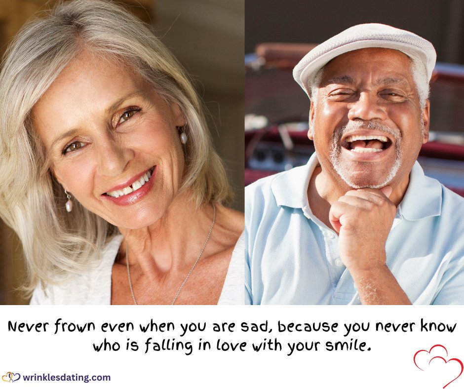 A smile is like the sunshine

#seniordating   #smartdating   #maturedating   #singleover60   #relationship   #loveover60   #seniorsingleslove   #lovestories   #loveafter50