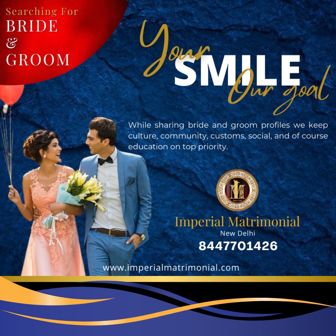 If you are also looking for a suitable bride or groom for your loved one, you can rest assured by making us your partner. New Delhi Mobile: 8447701426 Visit: imperialmatrimonial.com #wedding2024 #bridetobe #brideandgroom #bridetobe2024 #bridal #bride #trendingnow #viralpost