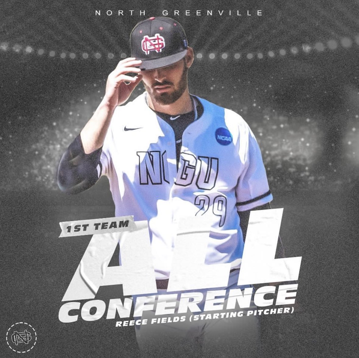 Two NGU pitchers have been named 1st Team All Conference Carolinas‼️ @RoofNathan @fields_reece