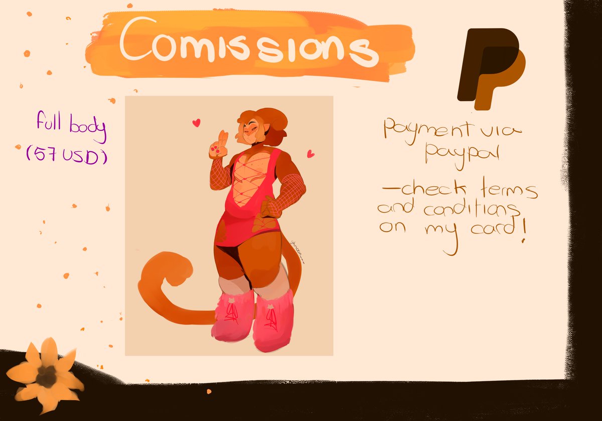 ‼️COMISSIONS OPEN‼️ Hello!! I'm opening my commissions again, this time it's gonna be only 2 slots – clarification: for extra character is +5USD – you can dm me here or on discord (ghmoon___) – you can also commission me on vgen! vgen.co/ghmoon