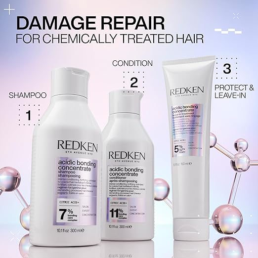 Redken Bonding Leave In Conditioner for Damaged Hair | Acidic Bonding Concentrate | Leave In Hair Repair Treatment | Strengthens Weak Hair | Safe for Color-Treated Hair & All Hair Types.amzn.to/3Ul2FWc