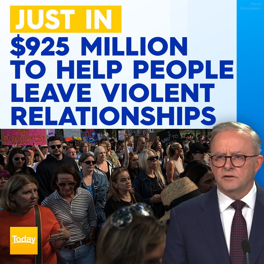 JUST IN: The federal government will commit $925 million to establish the 'Leaving Violence Program', a fund that will help people flee abusive relationships. #9Today

READ MORE: nine.social/G7V