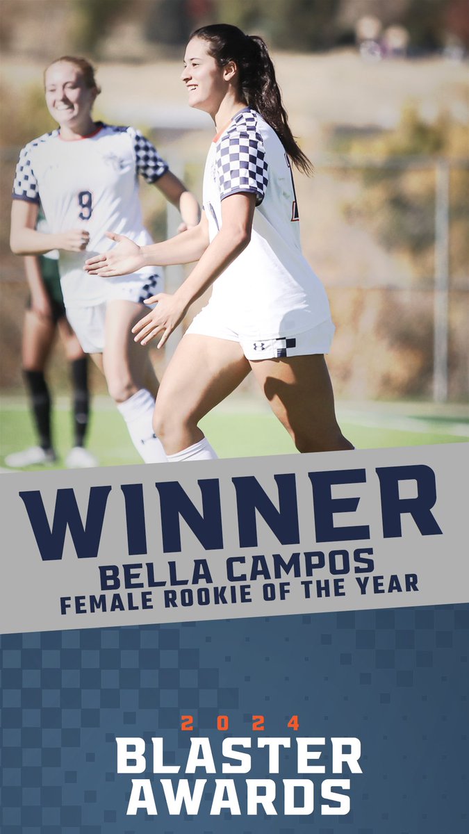 No one was more prolific when it came to goal scoring in 2023, as Bella Campos introduced herself loud and proud to the RMAC and tonight at the 2024 Blaster Awards took home Female Rookie of the Year honors! #HelluvaEngineer⚒️