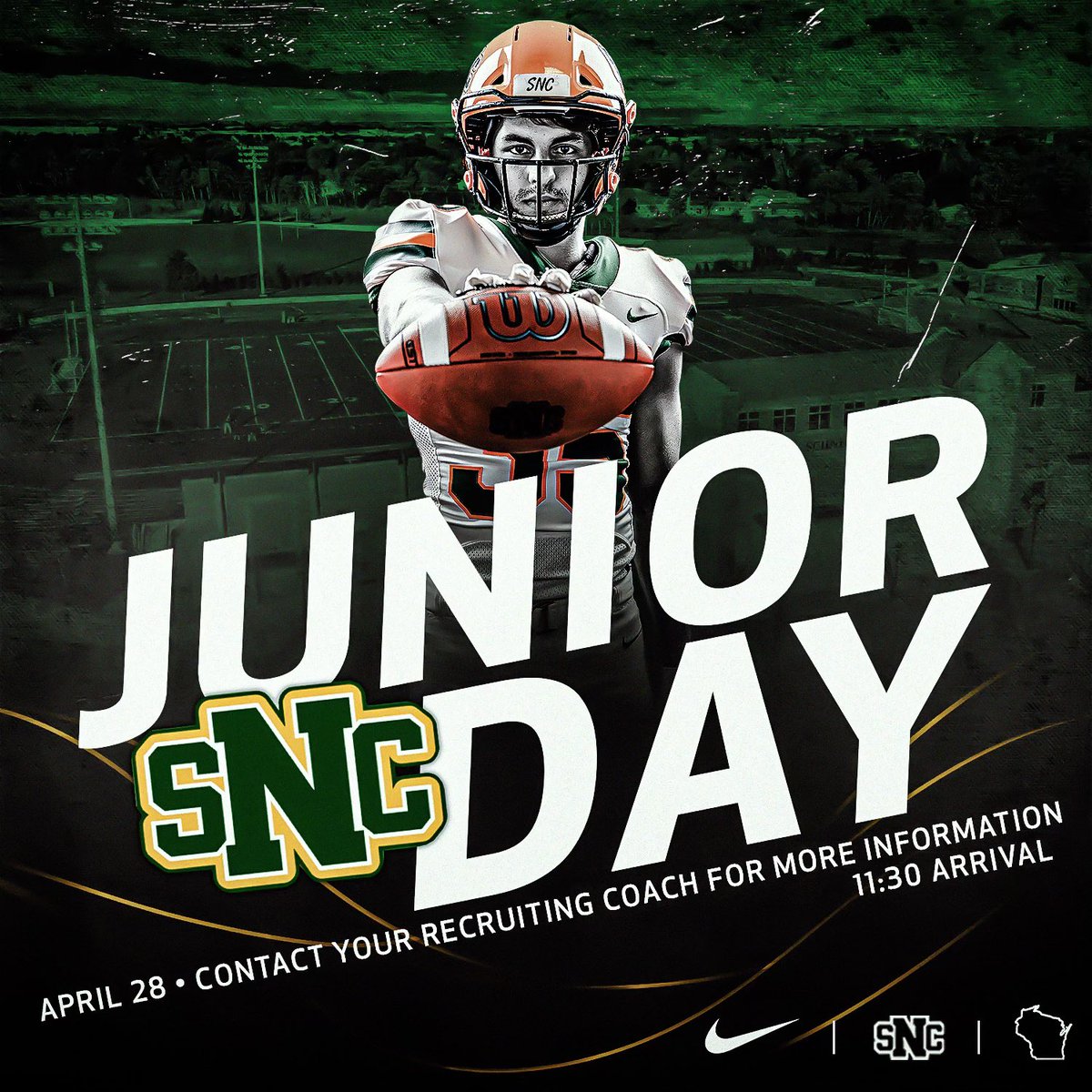 Thank you @SNCfootball for the junior day! I had a great time and learned a lot about the program. @Coach_Yos @CoachSco355 @CoachSaboFIST