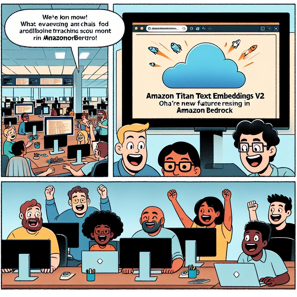 Amazon Titan Text Embeddings V2 now available in Amazon Bedrock
aws.amazon.com/about-aws/what…

#amazonbedrock #amazonmachinelearning #artificialintelligence