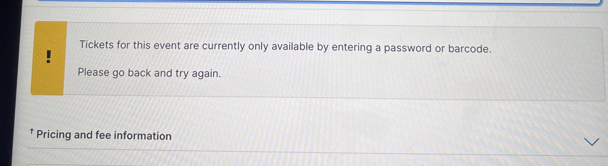 @Ticketek_AU got in for Billie but there is nowhere to put the pre-sale code?? I’m so confused