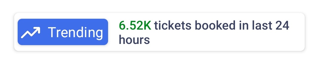 #Crew 6520 tickets sold in last 24 hours on BookMyShow Total till now- 15,16,230