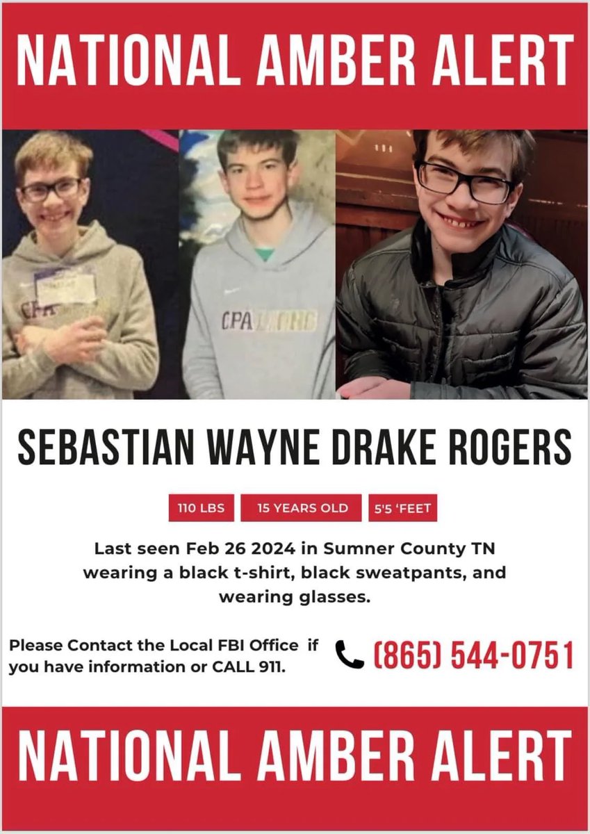 I’m baffled with the Sebastian Rogers case. He went missing over 2 months ago. Mysteriously slipped away from his home in the middle of the night… ? 

Where is this kid? 

#SebastianRogers #missing
#missingchild #tennessee