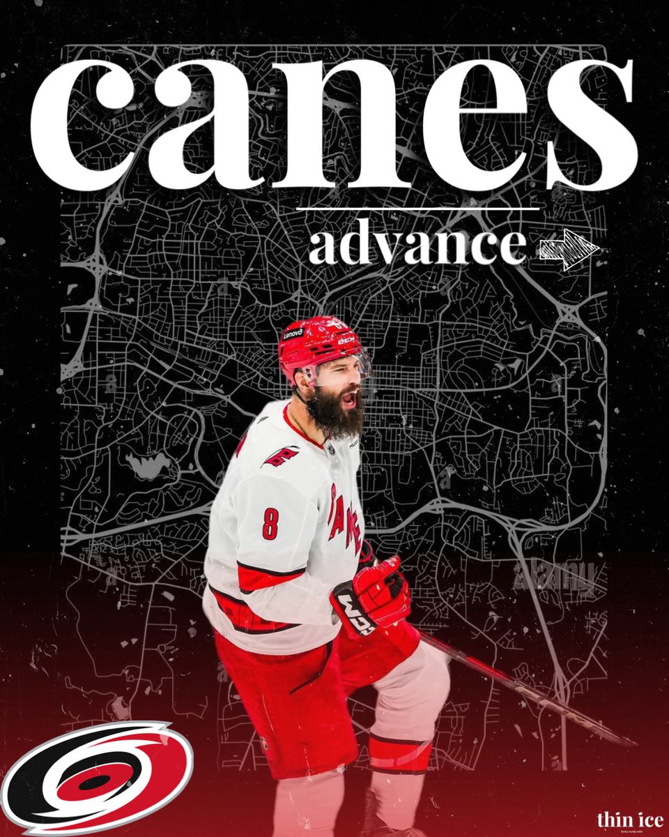 Thin Ice (@officialthinice) on Twitter photo THERES A STORM BREWING🌪️
The <a href="/Canes/">Carolina Hurricanes</a> have defeated the <a href="/NYIslanders/">New York Islanders</a> in a 4-1 series to advance in this years #StanleyCupPlayoffs ‼️
#CauseChaos | #Isles | #NHL THERES A STORM BREWING🌪️
The <a href="/Canes/">Carolina Hurricanes</a> have defeated the <a href="/NYIslanders/">New York Islanders</a> in a 4-1 series to advance in this years #StanleyCupPlayoffs ‼️
#CauseChaos | #Isles | #NHL
