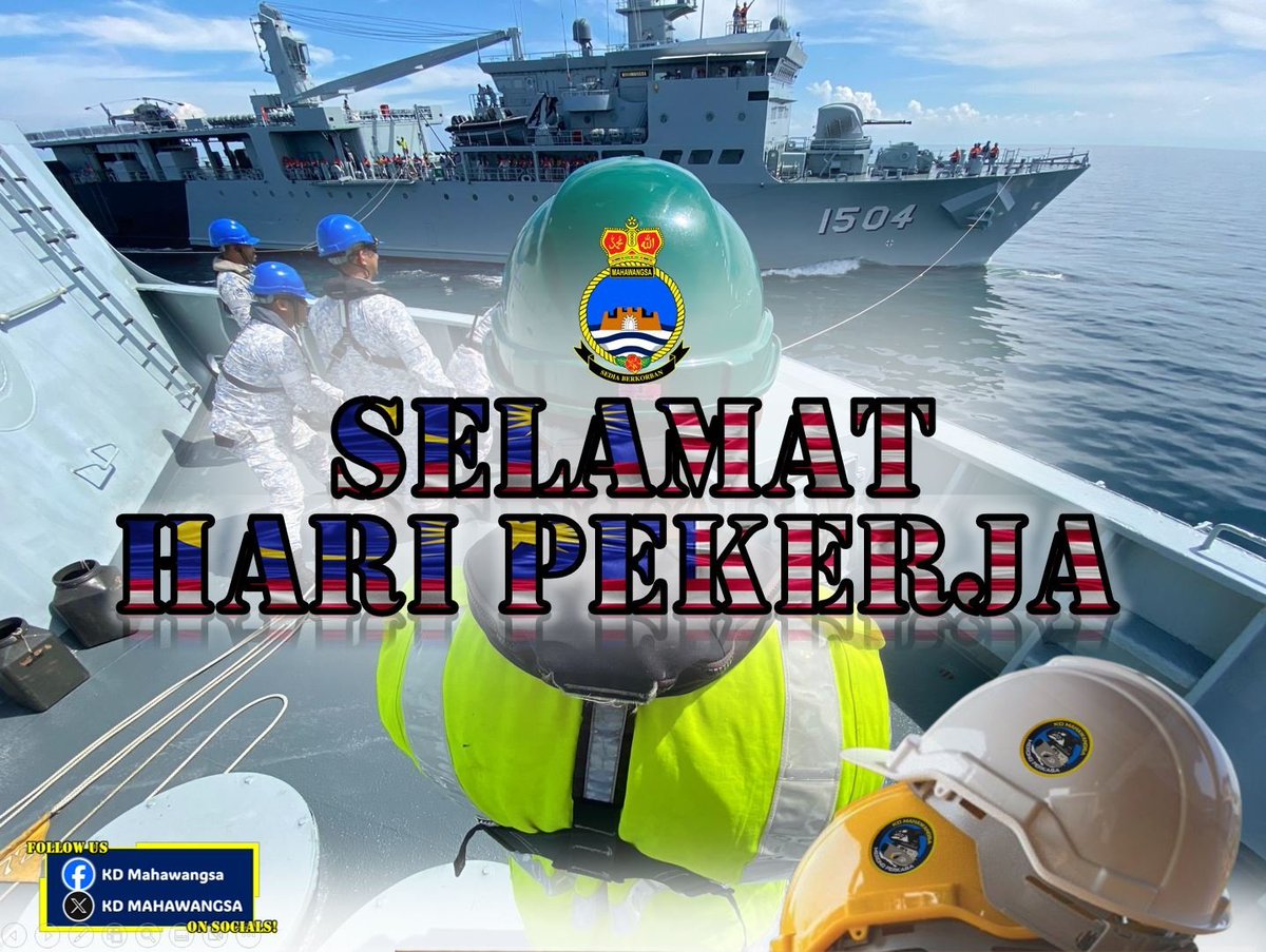 Berbakti untuk Negara

Pegawai Memerintah dan seluruh warga KD MAHAWANGSA mengucapkan selamat menyambut hari pekerja khususnya kepada 'The Navy People' serta seluruh rakyat Malaysia.

#MerongPerkasa
#SediaBerkorban
#NavyPeople