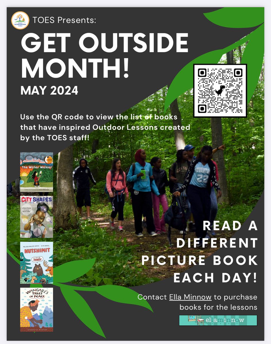 It’s that time again! Check out the Outdoor Ed department’s daily calendar in May encouraging classes to #Getoutside with a premade lesson each day- and an equity focused picture book provocation to go along with it! schoolweb.tdsb.on.ca/toes/Resources… @TOES_TDSB @tdsb