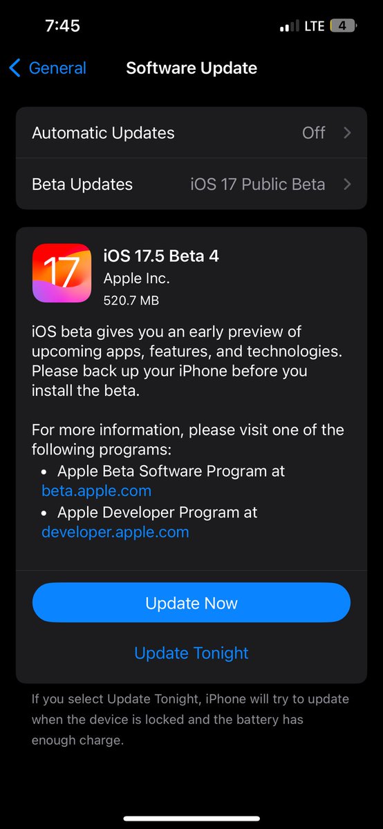 RichieBoss1298's tweet image. iOS 17.4 Beta4 released today.

TBH , iam way more satisfied with beta3 as it is almost bug free. But still i’ll install it for testing.

#ios1741 #ios175beta #ios174 #iosbeta #ios17beta #iostesting.