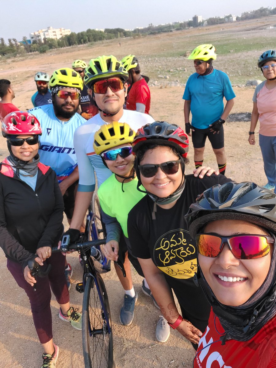 #Happyhyderabad Cycling Ride to #KapraLake  

 #Cyclists 

Thanks everyone for joining

This Cycling Ride is done in support of Hyderabad Active mobility adoption & campaign in Hyderabad #HyderabadCyclingRevolution 
#activemobility
@HydcyclingRev