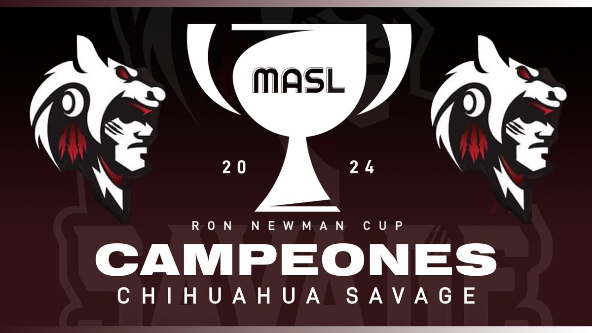 For the second consecutive season, the kings of the indoor soccer world reside at the Corner Sport Arena in Chihuahua, MX The @SavageCUU are your 2023-24 Ron Newman Cup champions!