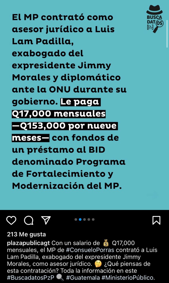 ¿Y los Nets CUANDO se van a escandalizar por los Q153,000 que le ofrecen a esta lacra? ¿O solo se ponen machos con @marceblanco_? Esta lacra se jactaba de haber sacado a la CICIG. Hay que ser idiota para creer que sacar a la CICIG iba a ser un logro bien recibido por los chapines