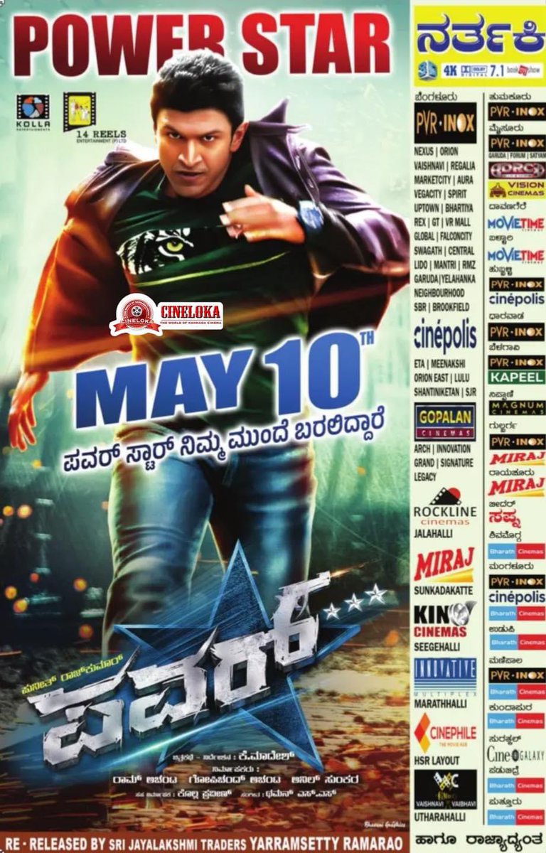 ‘Power Star’ Puneeth Rajkumar's #PowerStar film is getting re-released on May 10.