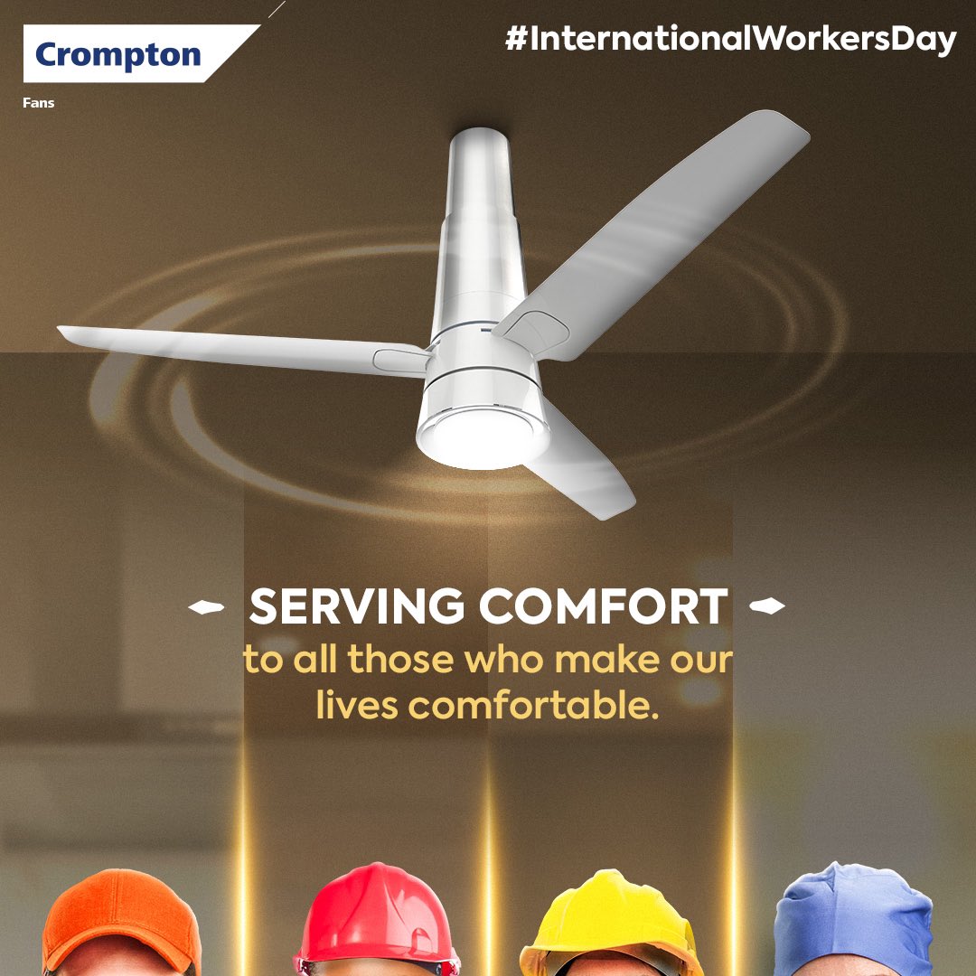 Celebrating the ‘coolest’ heroes. 🫡 Put a +1 in the comments to celebrate them. #InternationalWorkersDay #MayDay #Fans #Crompton #CromptonIndia