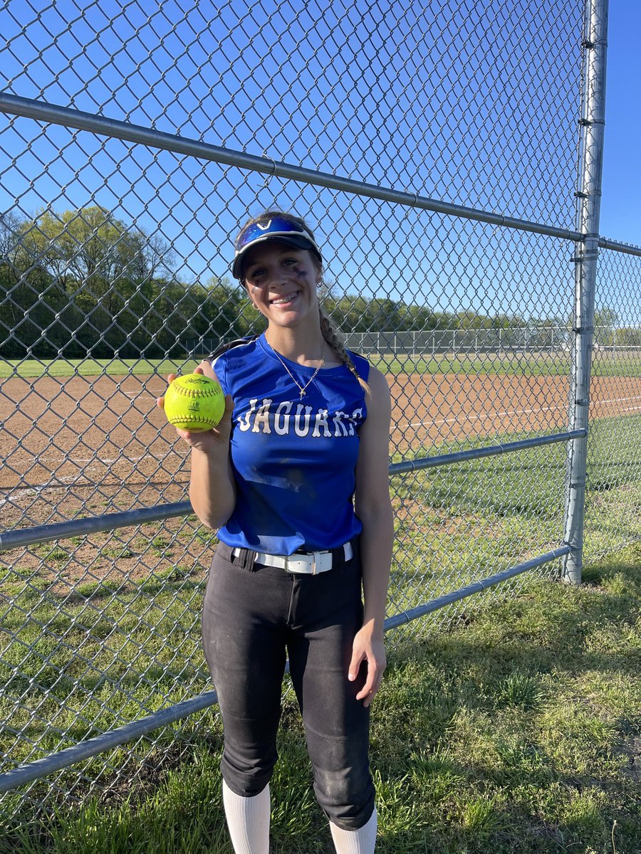 No better way to end a game than reaching 100 strikeouts on the season! Go jags 💙🥎