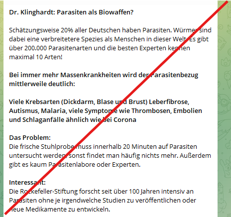 brokenspirits's tweet photo. Wie man auf Telegram #Fußballexperte.... äh, #Virologe.... äh. sry... #Parasiten-Experte wird. 
Ich will mich ja nicht über den grünen Klee loben, aber 11 Parasiten bekomme ich auch als Laie aus dem Stegreif zusammen... Aber hej, bester Parasiten-Experte dank #TelegramFiles... https://t.co/w37NpPbmGs