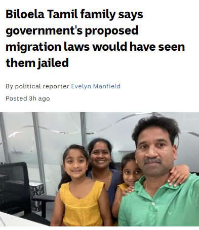 Have we learned nothing from the ongoing cruelty to this family? People matter, their kids, hopes and dreams matter. The Albanese Government is actively planning to separate families and communities with these awful new asylum and immigration laws.