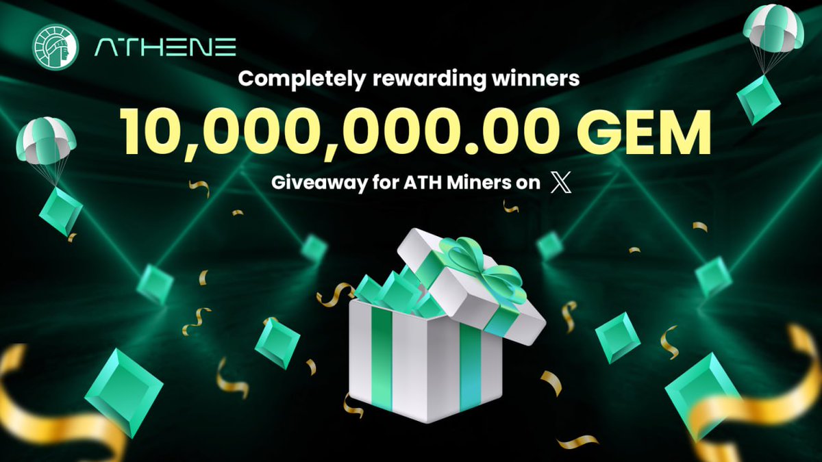 Athene_Network's tweet image. Hi ATH Miners,

🎉 We&apos;re thrilled to announce that we have completely rewarded participants in our event 10,000,000.00 GEM Giveaway for ATH Miners on X (t.me/AtheneNetwork_…)

📌 Check the winners HERE (docs.google.com/spreadsheets/d…)

👉 You can check your updated balance on in-app…