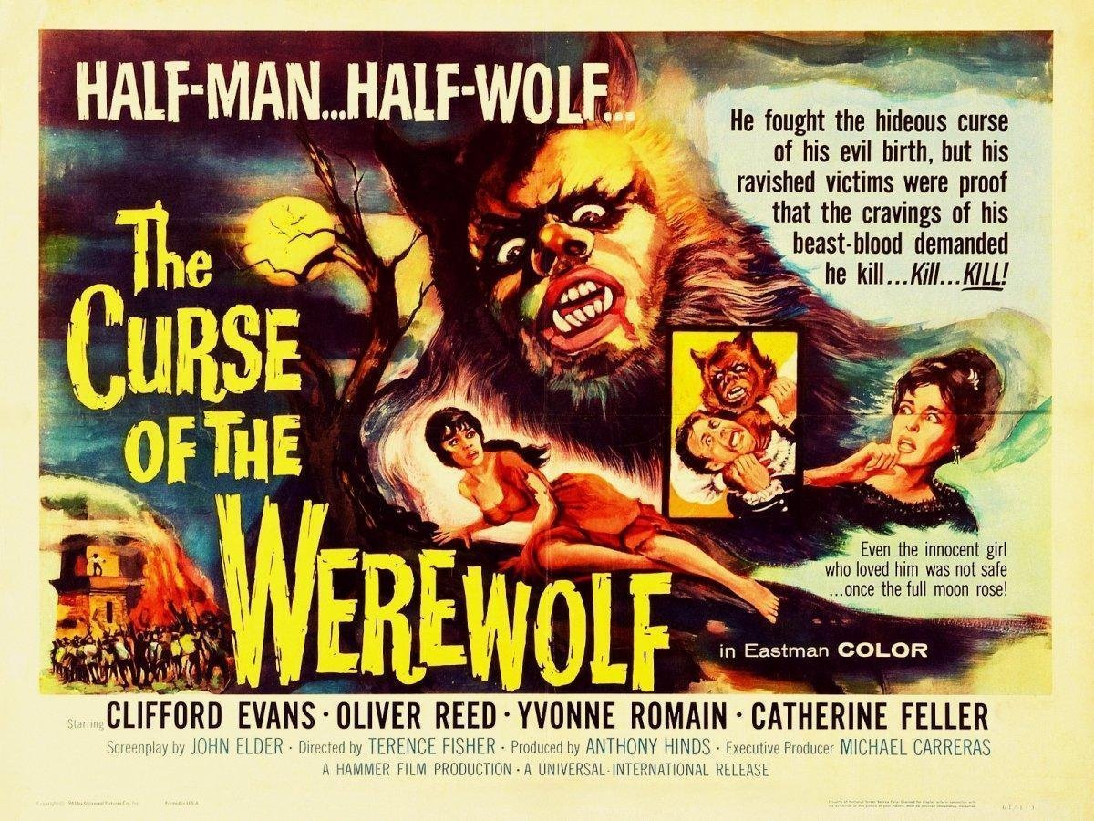 May 1, 1961: @hammerfilms 'The Curse of the Werewolf' has its UK release. Oliver Reed stars as the beast! 🐺

'He fought the hideous curse of his evil birth, but his ravished victims were proof that the cravings of his beast-blood demanded he kill... Kill... KILL!' 😵