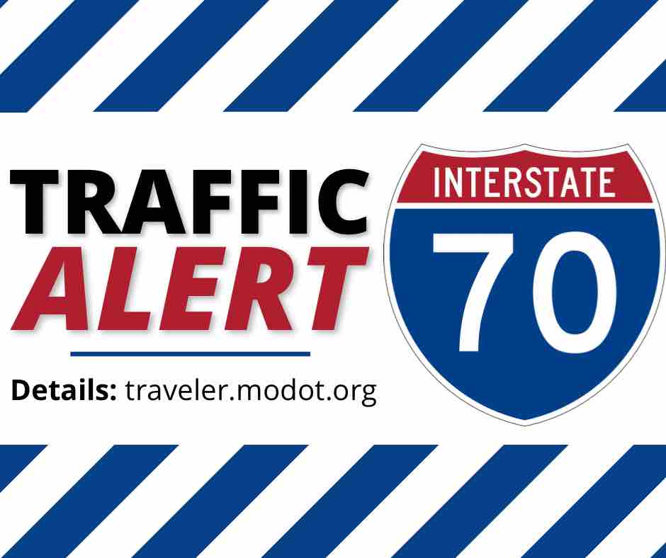 ALERT: Westbound I-70 CLOSED due to a tractor trailer fire near the Rocheport bridge (mm 115) . Traffic being diverted at Midway (Exit 121). Avoid the area and check traveler.MoDOT.org for updates.