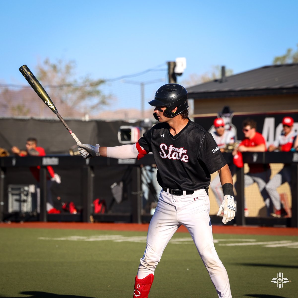 Time to stretch in Las Cruces M7| Aggies 4, Lobos 8 #AggieUp | @GallinaLogan