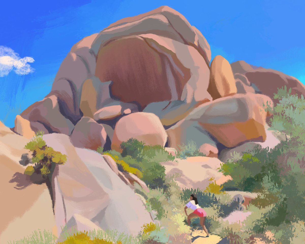 eliseranosa's tweet photo. nature rocks #pleinairpril 11 https://t.co/e04JLMIu4P