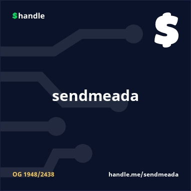 $sendmeada sold on jpg.store for ₳1,499 ($656.41) 🔥 Buyer: $builtoncardano Seller: $petal