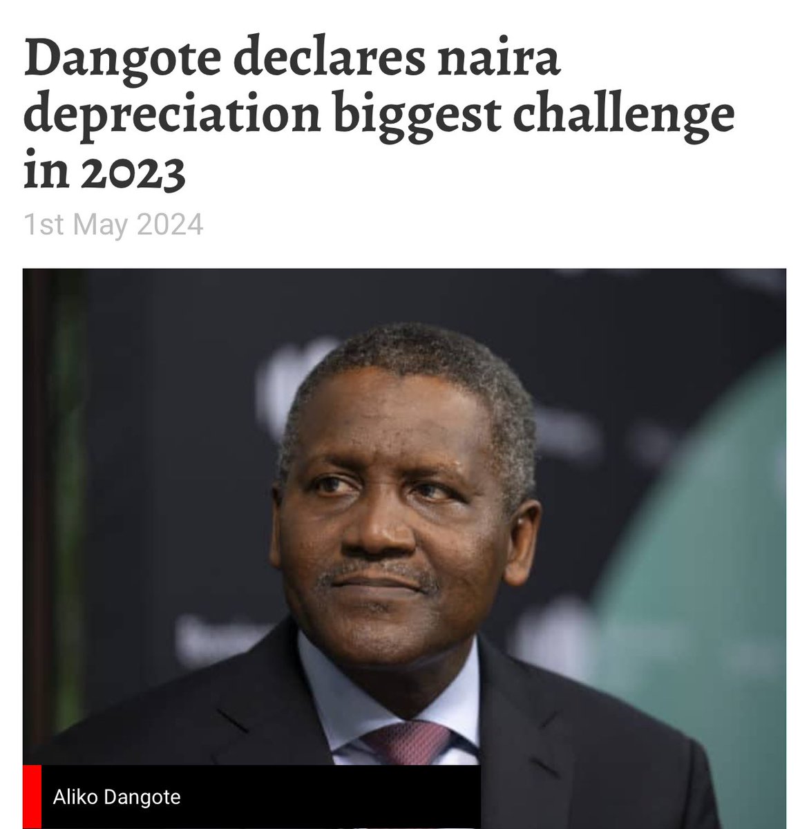 In other words, Dangote is saying Tinubu is the worst Aso Rock occupant Nigeria has ever had