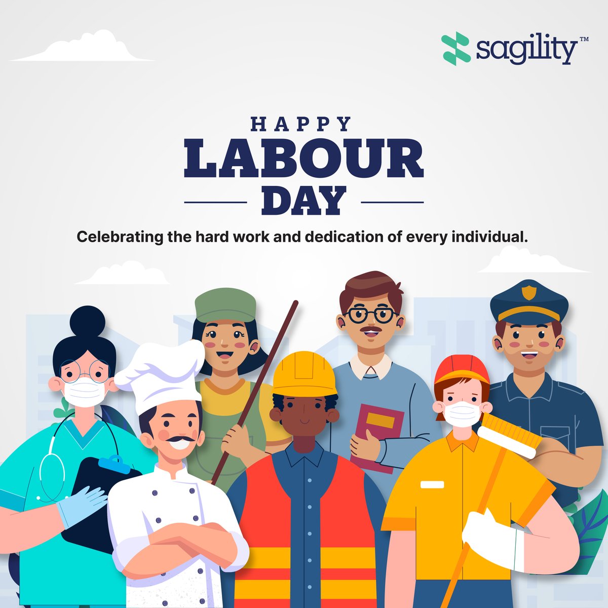 Happy Labour Day to all the remarkable individuals who contribute their passion and effort to shaping industries and communities. ​

Happy Labour Day.​
​
#Sagility #WeAreSagility #SOARWithSagility #LabourDay #SagilityIndia #SagilityColombia #SagilityPhilippines