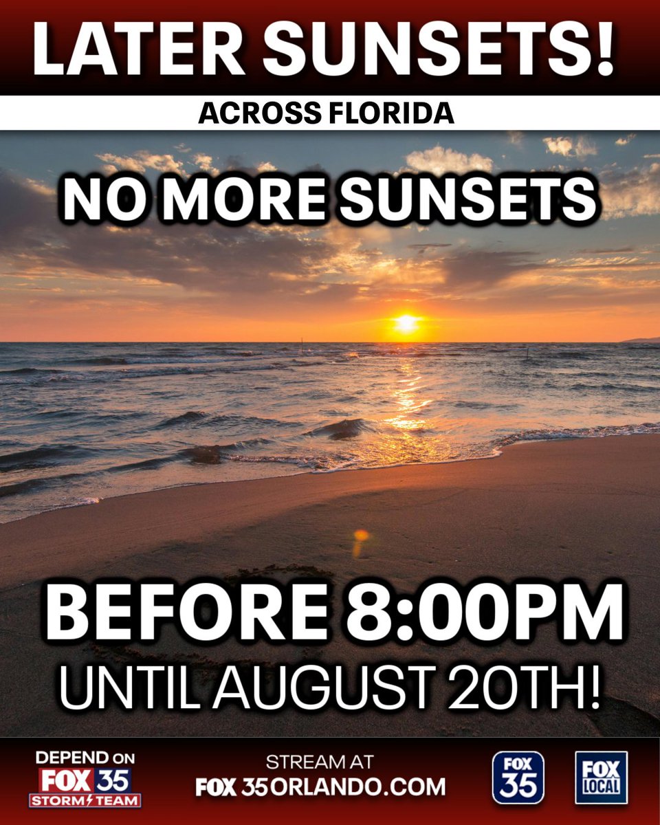 The sun has now set pre-8PM for the last time until late August. Let's go!