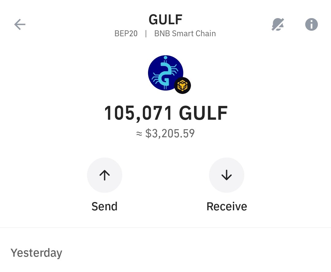 🩸 New Airdrop: $GULF coin 
🏆 Winner's: for all valid Participants.
🎁 Daily bonus 20 $GULF (~$0.6)
👥 Get 50 $GULF (~$1.6) for each valid referral.
📊 Market: Coinmarketcap.com
⌛️ Distribution: Within a few hours
🖇️ Airdrop link: t.me/Daily_AirdropX…
