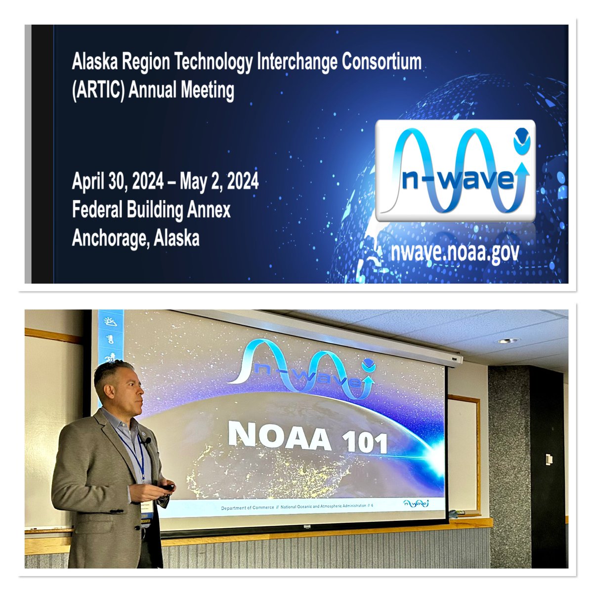 Geeking out this week at <a href="/NOAA/">NOAA</a>’s  ARTIC annual meeting in Anchorage, AK. This event offers the chance to foster collaboration and information-sharing opportunities to improve the overall landscape of broadband and network resources and capabilities in Alaska.