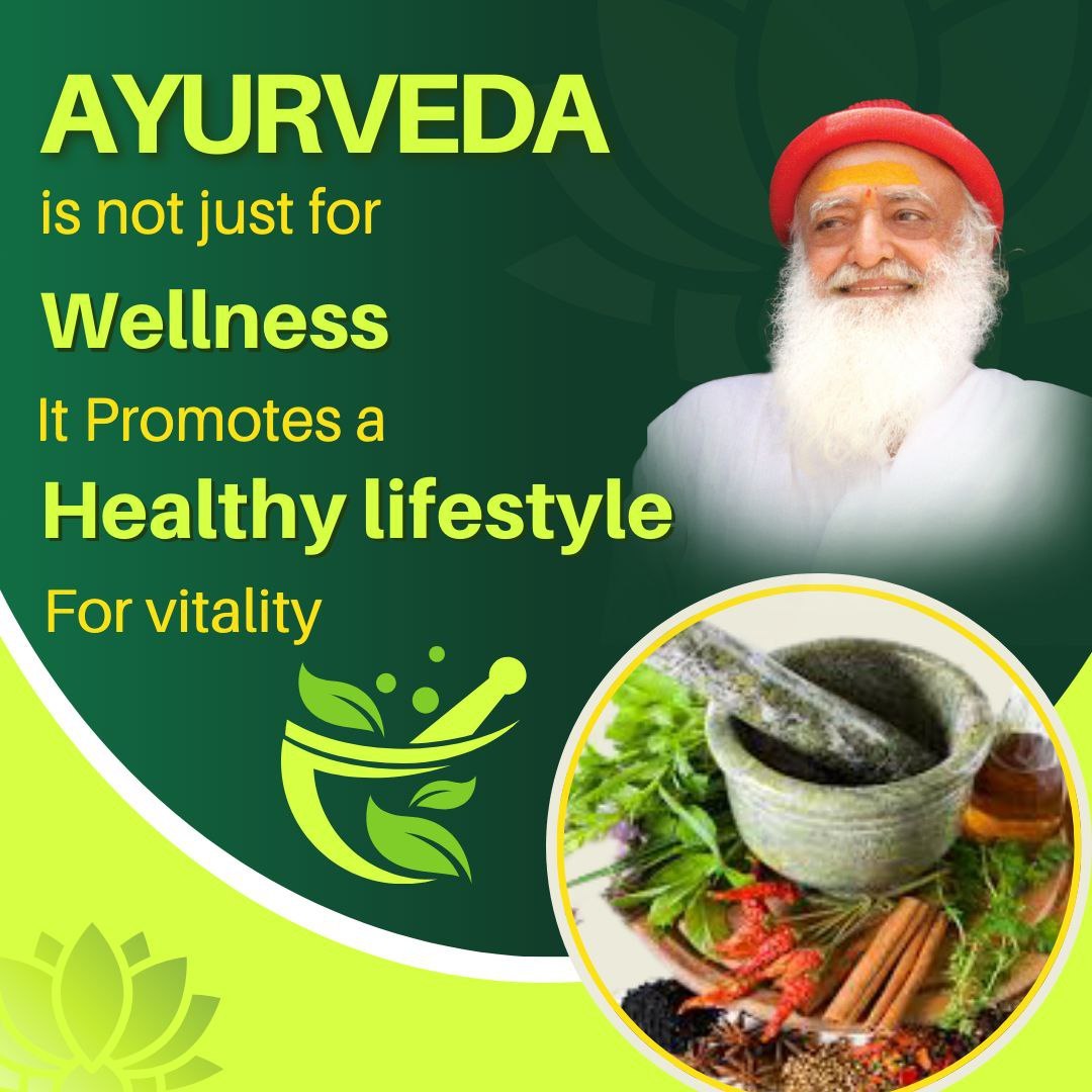 Sant Shri Asharamji Bapu always promote #आयुर्वेदामृत as it always help to remove disease from its roots and had no side effects.Enhance Wellness Journey by using tips of ayurved for Healthy Living .