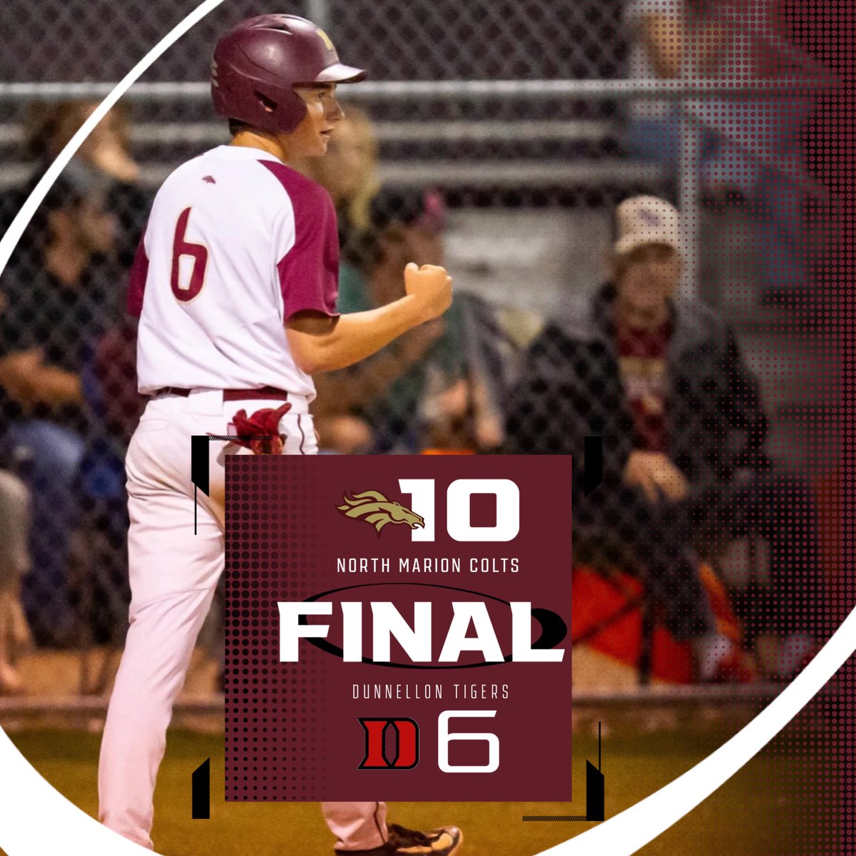 Colts Win and are headed to the District Finals! T. Guynn 3-4, 2B, 4 RBI R. Quartararo 1-3, 1 HR, 2 RBI T. Jones 4-5, 2B, 2 RBI L. Walker 1-1, 2 BB C. Sayler 1-3, 2B M. Roberts 3.1 IP, 0 H, 2 K, 2 BB #GoColts