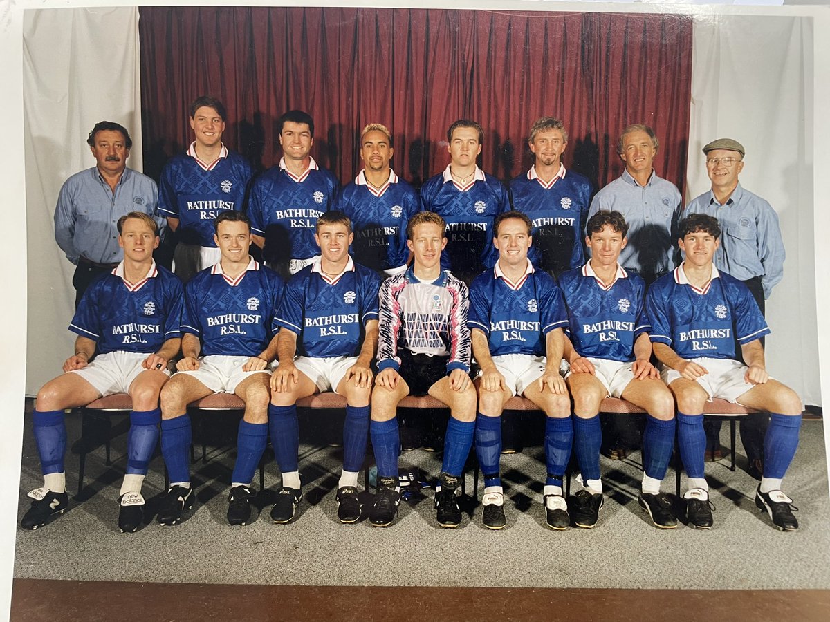 Bathurst 75’s NSW State League team from the 1990s. Anyone recognise a future Socceroos & A-League legend?