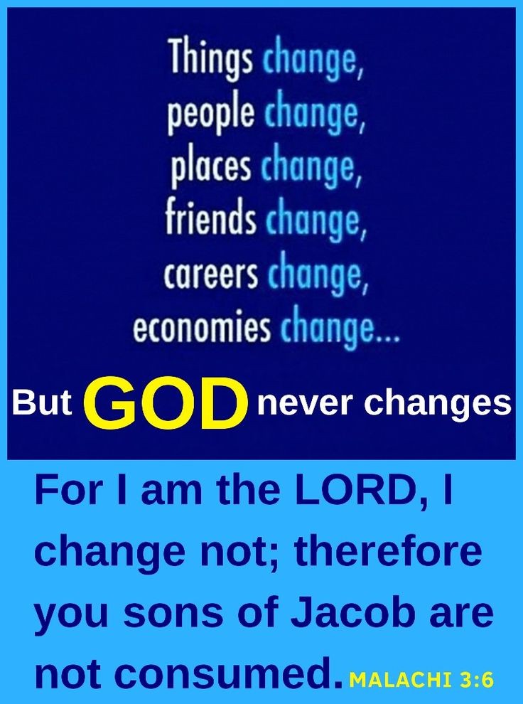 #Bibleverse❤️ Malachi 3:6 KJV - 'For I am the Lord, I change not...'❤️ #Amen❤️