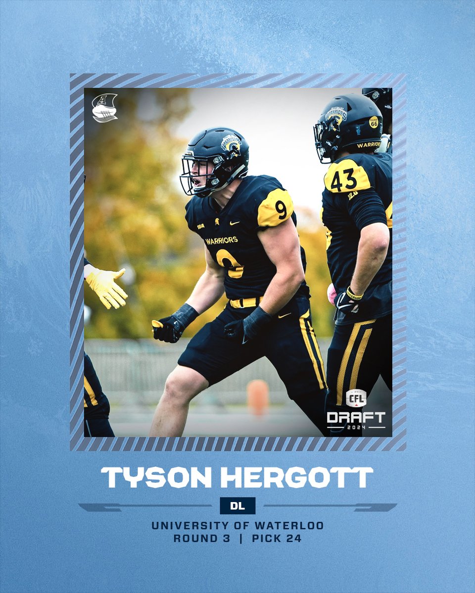 We've selected DL Tyson Hergott from @WlooWarriors 🌊