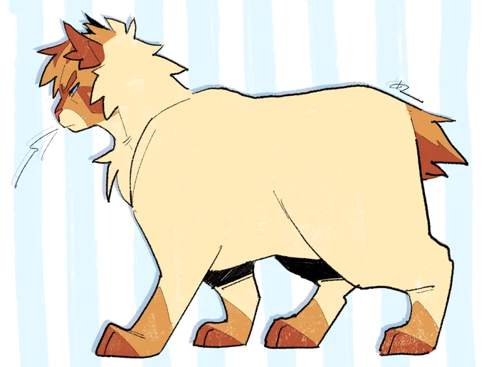 rushsong, a #warriorcats oc 