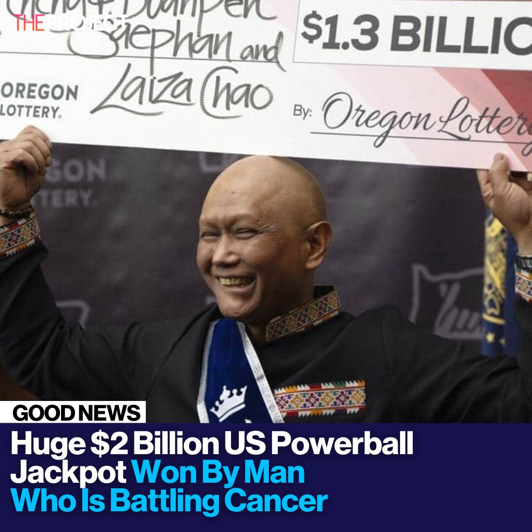 One of the winners of a $US1.3 billion ($2 billion) US Powerball jackpot is an immigrant from Laos who has had cancer for eight years and had his latest chemotherapy treatment last week.